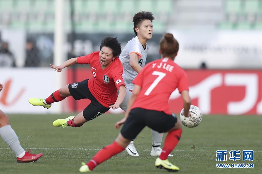 东亚杯�	
：中国女足战平韩国女足