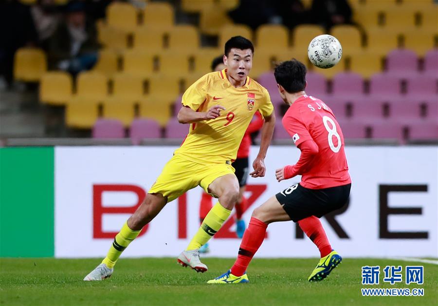 东亚杯：中国国家男足选拔队不敌韩国队