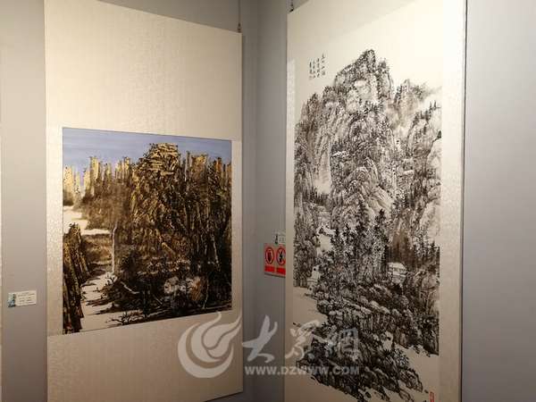 "荆水墨韵"滕州籍画家山水画联展28日举行